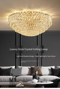 Lampadario di Lusso Moderno in Cristallo, Stile Classico per Villa, <span class=keywords><strong>Sala</strong></span> Banchetti, Soggiorno, Hall d'Hotel, Decorazione per Tutta la Casa - Product Image 3