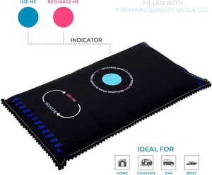 Sac <span class=keywords><strong>d</strong></span>éshumidificateur de voiture réutilisable de 1kg, coussin antidérapant <span class=keywords><strong>pour</strong></span> voitures, caravanes, bateaux, réduit l'humidité des vitres - Product Image 4
