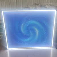 Painel de Teto de Cabine de Elevador com Efeito Aurora Sofisticado, Antirrisco, Impermeável, Metálico, Residencial