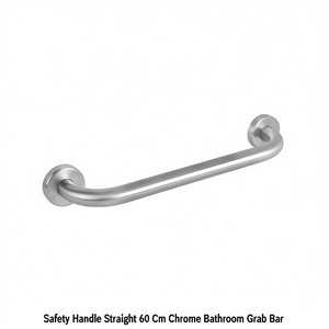 Barra de Apoyo de Seguridad Recta para Baño, Cromada, 60 cm - Product Image 2