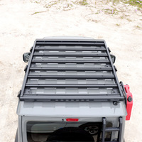 JOP4X4 Porte-bagages de toit de voiture en aluminium 19-24 2 portes pour Suzuki 4th Gen Jimny Sierra JB64 JB74 Matériau en acier