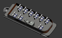 Bateau de transport de passagers et de marchandises en aluminium soudé de 7,5 m (25 pieds) homologué CE, haute vitesse, avec moteur hors-bord pour le transport entre les îles