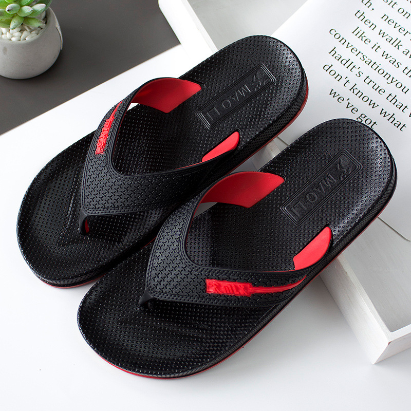 New Summer Men Beach Flip-flops Slippers PVC Non-slip Sandals Outdoor Casual Shoes