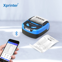 Xprinter Printer Mini portabel nirkabel, Printer Mini nirkabel kualitas tinggi untuk ponsel dengan baterai 2000mah Printer seluler XP-P810