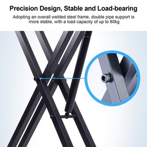 Support de clavier de <span class=keywords><strong>piano</strong></span> électrique GUITTO, cadre en X hydraulique, ressort à <span class=keywords><strong>gaz</strong></span>, support de clavier en X - Product Image 3