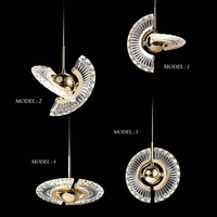 Luminaire suspendu créatif personnalisé de style postmoderne, en alliage d'aluminium européen, pour escalier en spirale, villa, lampe de chevet LED