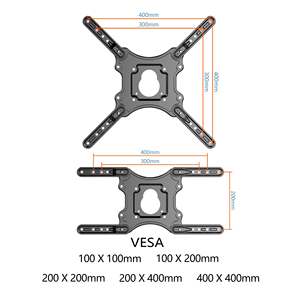Support mural pour téléviseur Full Motion <span class=keywords><strong>VESA</strong></span> 100x100 200x100 <span class=keywords><strong>200x200</strong></span> <span class=keywords><strong>400x400</strong></span> - Product Image 3