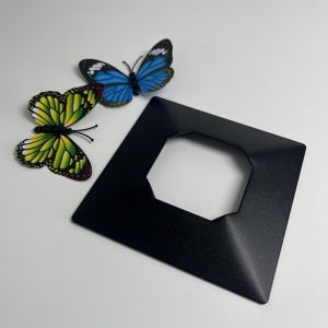 Plaque de couverture carrée en acier inoxydable de qualité supérieure, poli miroir, à ouverture centrale, pour fixation de verre et vitrage de <span class=keywords><strong>mezzanine</strong></span> - Product Image 3