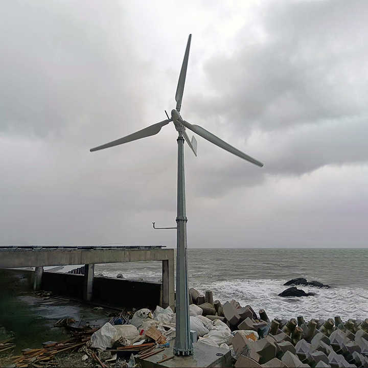 CE Certificate Small Pitch Control Horizontal Axis Wind Turbine 5Kw ...