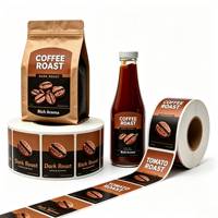 Etiquetas Adhesivas de Vinilo Ecológicas Holográficas, Resistentes al Agua, al Aceite y al Calor, Personalizables, para Cosméticos, Marca Privada