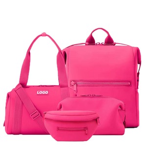 Conjunto de Bolsas de Viagem Personalizadas de Neoprene para Academia e Esportes com Organizador, Bolsa Transversal, Nécessaire, Pochete, Mochila de Fraldas e Bolsa Duffel Feminina - Product Image 1