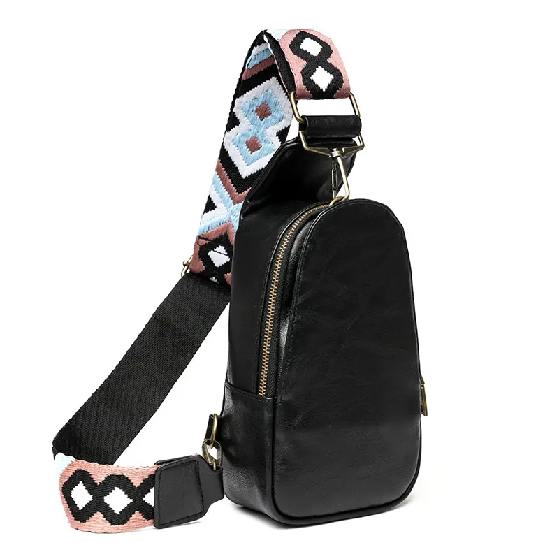 नई डिजाइन संदेश बैग के साथ जिपर काम के लिए मजबूत पु Crossbody बैग, यात्रा और स्कूल