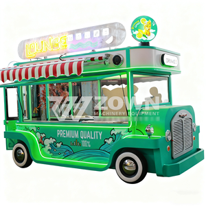 Camión de Comida Móvil Pequeño y Bonito con Diseño de Pez Ondulado, Letras Luminosas y Ventana Transparente para Venta en Exteriores, Cafetería o Bar - Product Image 1