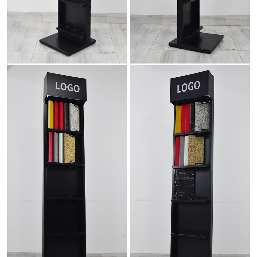 Fábrica de piso por atacado, amostra de quartzo, cerâmica, mármore, granito, armário de exposição, showroom, exposição, azulejo, suporte de pedra