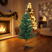 Sapin de Noël artificiel de 90 cm en gros avec lumières LED, décoration de sapin de Noël pour événements festifs en extérieur et jardin
