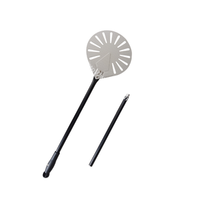 พลั่วตักเปลือกพิซซ่าสเตนเลสแบบใช้แล้วทิ้งมีด้ามจับไม้สำหรับใช้ในบ้านเชิงพาณิชย์การอบสำหรับร้านอาหาร - Product Image 4