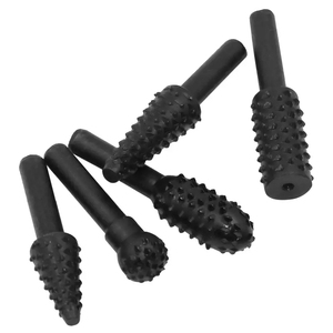 Juego de rebabas rotativas de 1/4 pulgadas, 5 uds., herramienta de tallado de madera, <span class=keywords><strong>escofina</strong></span> rotativa, broca, herramientas de corte, grabado, carpintería, herramientas de carpintería - Product Image 4