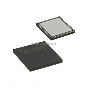 ชิ้นส่วนอิเล็กทรอนิกส์แบบฝังช่องผู้ผลิต AT89C5122D-Z1TUM 64 QFN - Product Image 1