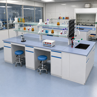 Meuble de laboratoire : Banc de laboratoire de pathologie, Table de travail longue avec évier, Table îlot de laboratoire, Table murale