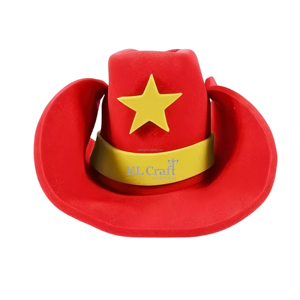Sombrero de vaquero de espuma de gran tamaño personalizado HLC ODM, sombrero de celebración de fiesta de vaquera enorme roja para <span class=keywords><strong>Halloween</strong></span>, Cosplay, decoración de fiesta de Carnaval - Product Image 1