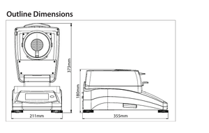 Medidor De Umidade Do Alogênio Analisador <span class=keywords><strong>Ohaus</strong></span> MB90 MB92 Máquina De Teste De Umidade De Alimentos De Grãos - Product Image 3