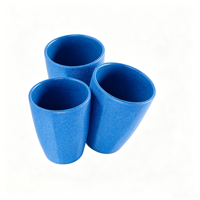 Ensemble de vaisselle pour enfants biodégradable au design moderne, tasses et mugs en céramique à base de coques de riz