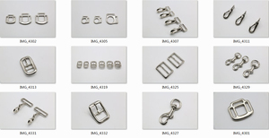 황동 버클 기능이있는 전문 스테인레스 스틸 <span class=keywords><strong>3</strong></span> 루프 홀터 사각형 크기 조절 가능 (20mm & 25mm) - Product Image 5