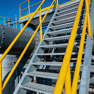 Plaque de passerelle en acier antidérapante de sécurité, acier galvanisé lourd, <span class=keywords><strong>rampe</strong></span> métallique, pont en acier perforé - Product Image 2