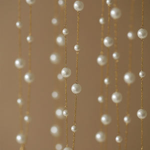 Collana di perle di perle per ragazze mamma hawaiana 18k placcato oro inossidabile in acciaio inox a strati catena girocollo collana donna - Product Image 5