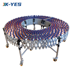 X-YES Flexibele Handmatige Telescopische Transportbaan Transportbaan Tafel Zwaartekracht Roller Transportbaan - Product Image 6