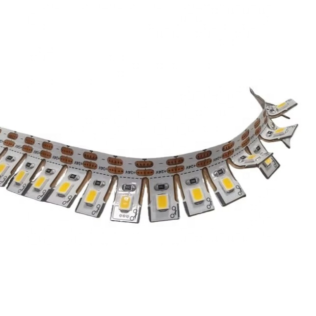 3D Side-bent & Angle-adjustable Smart Light Strings 140leds/m DC24V High Lumens 2800Lm/m Copper Body IP20 Flex Led Strip Light