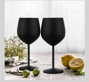 Copa de <span class=keywords><strong>Vino</strong></span> de Acero Inoxidable de 500 ml con Logotipo Personalizado, Copa Reutilizable con Tallo Metálico para Bar, Fiesta, Boda - Product Image 5