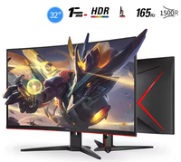 Monitor Curvo para Juegos AOC C32G2E de 32 Pulgadas, 165Hz, Panel IPS 16:10, Tiempo de Respuesta de 5ms, Entrada DP/VGA/DVI, Brillo de 300cd/m, 3500:1