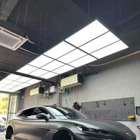 Vente directe usine : Éclairage d'atelier automobile 16 grilles 1020W pour la peinture et le detailing automobile, idéal pour les ateliers de réparation et les salons de beauté