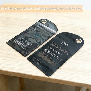 Accessoire de sac sec étanche noir réutilisable en PVC personnalisé chaud meilleur pochette de téléphone Ziplock étanche étanche - Product Image 3