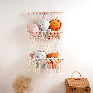 Étagère murale en macramé filet pour animaux en peluche ou hamac présentoir pour jouets en peluche - Product Image 1