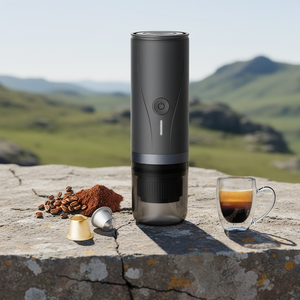 Cafetera Eléctrica Portátil Mini, Funciona con Batería, Compatible con Café en Polvo/<span class=keywords><strong>Cápsulas</strong></span>, Máquina Pequeña para Uso en Casa y Oficina - Product Image 4