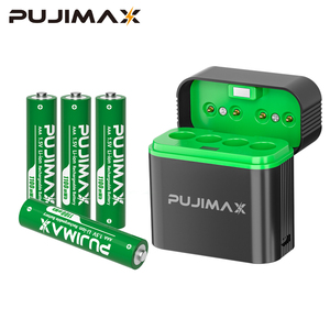 Chargeur rapide professionnel PUJIMAX à 4 emplacements pour microphone portable, batterie lithium-ion AAA rechargeable - Product Image 1