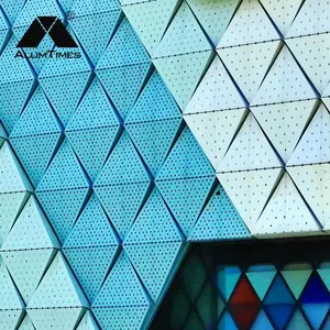 High quality home terracotta wall ventilated expanded metal material systems perforated panel for tiles aluminium facade