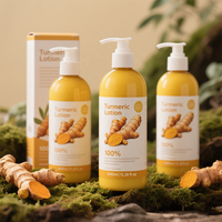 Lotion corporelle au curcuma pour soins de la peau arbutine kojique et papaye pour blanchir et nourrir