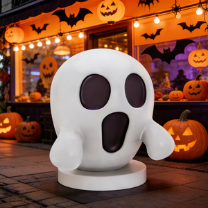 Escultura <span class=keywords><strong>de</strong></span> <span class=keywords><strong>Fantasma</strong></span> <span class=keywords><strong>de</strong></span> Fibra <span class=keywords><strong>de</strong></span> Vidrio Personalizada para Exhibición en Tiendas <span class=keywords><strong>de</strong></span> Halloween, Decoración para Fiestas y Eventos al Aire Libre - Product Image 2