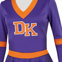 Tenues de Danse et de Cheerleading pour Adultes en Polyester, Style Europe-Amérique, pour Spectacles et Compétitions, Ensemble Deux Pièces Personnalisé avec Strass