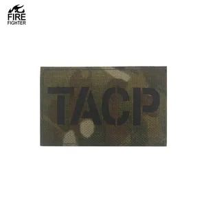 2*3.15นิ้วป้ายผ้าสไตล์ยุทธวิธีผ้าปะติดกระเป๋า <span class=keywords><strong>TACP</strong></span> MC IR สะท้อนแสงตอนกลางคืน - Product Image 1