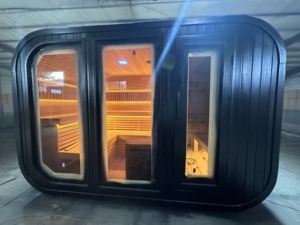 Diseño personalizado moderno 4-6 personas al aire libre cedro rojo cicuta SALA DE Sauna sólida 12KW vapor seco gimnasio fuente 220V Panel de Control Villas - Product Image 6