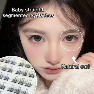 Cappuvini Faux Cils en Grappe Sans Colle, Effet Naturel Queue <span class=keywords><strong>de</strong></span> Poisson, Cils Bébé Courbés en B, Sans Colle Nécessaire, Cils Individuels Effilés - Product Image 6