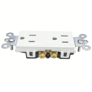 Hiện đại 5-15r Duplex receptacles <span class=keywords><strong>Outlet</strong></span> tinh khiết Brass điện receptacle cửa hàng 2 AC cửa hàng 15A chúng tôi loại cắm ổ cắm - Product Image 2