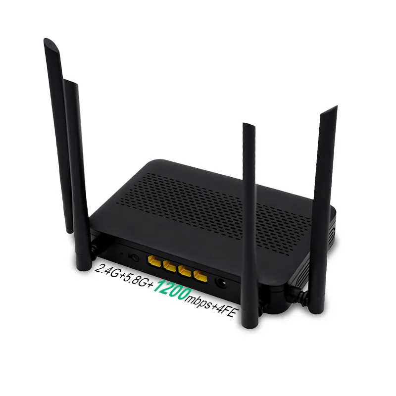 Cheap Price Home 4 Antenna 1200Mbps 2.4G 300Mbps 5.8G 900Mbps Ac1200 Dual Band Wifi Mesh Network Router