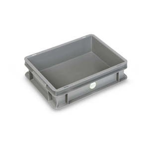 Polipropilene riciclato (PP) scatola di immagazzinaggio ripiegabile pieghevole impilabile dimensioni maglia perforata L = 400 D = 300 H = capacità 100 - Product Image 1