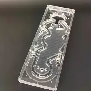 Pièces d'usinage CNC en acrylique transparent en plastique personnalisé en polycarbonate verre acrylique givré