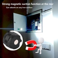 Senter Plastik Saku Baru 3LED Magnet Klip Logam Tipe-C USB 5-Mode Senter Mini
